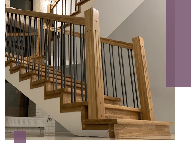 Реставрация деревянных и металлических лестниц в Нижневартовске