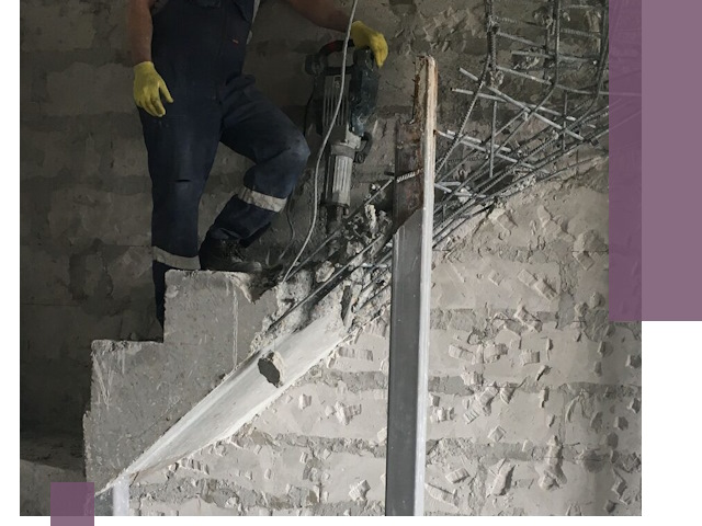 Демонтаж металлических и бетонных лестниц в Нижневартовске