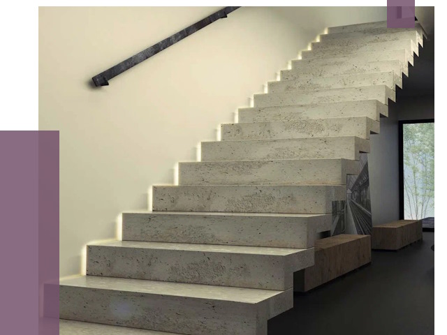 Облицовка бетонных лестниц в Нижневартовске от 4662 руб/м2 