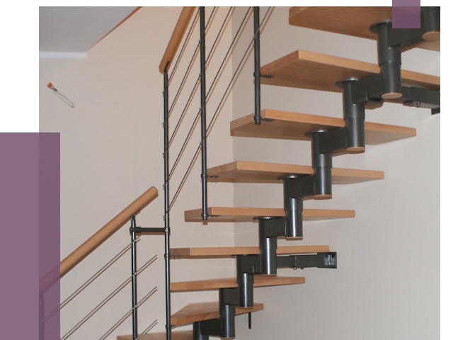 Изготовление модульных лестниц в Нижневартовске от 11655 руб. 