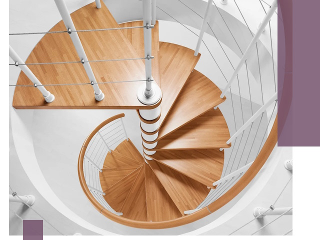 Изготовление винтовых лестниц под ключ в Нижневартовске