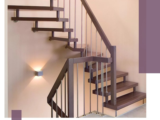 Изготовление лестниц на больцах в Нижневартовске под ключ