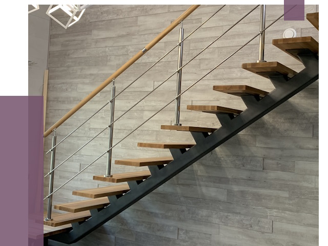 Изготовление лестниц на монокосоуре в Нижневартовске от 77182 руб. 