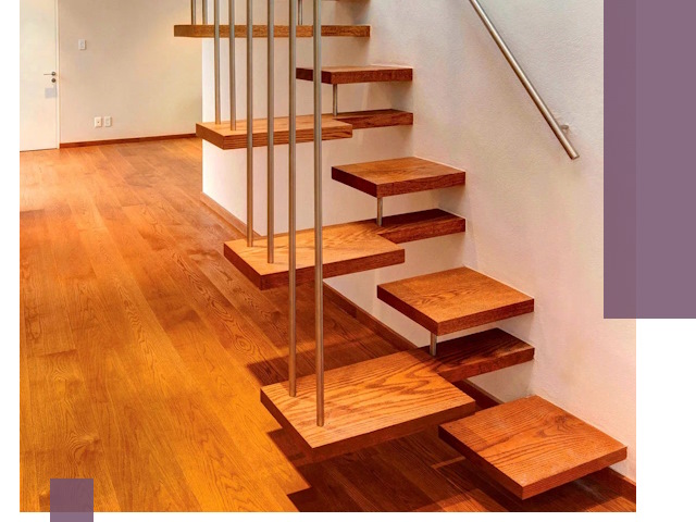 Лестницы «гусиный шаг» на заказ в Нижневартовске для узких пространств