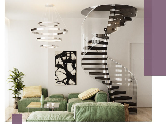 Лестницы для двухуровневой квартиры в Нижневартовске — изготовление и монтаж