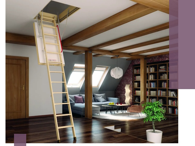 Чердачные лестницы под ключ в Нижневартовске: изготовление и монтаж