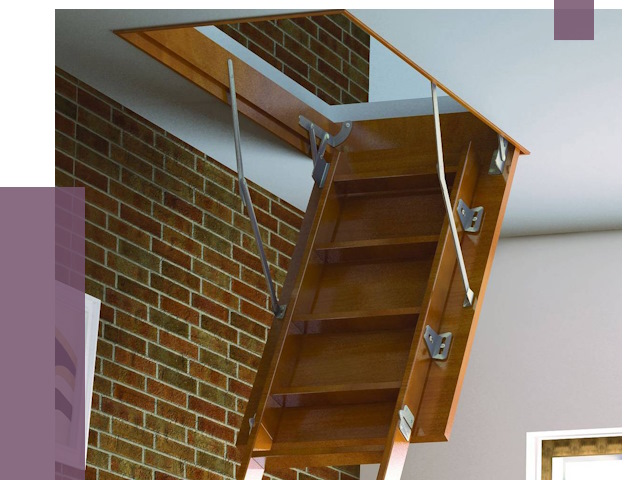 Установка чердачной лестницы в Нижневартовске от 7925 руб. | ПРОЛЁТ-Нжт