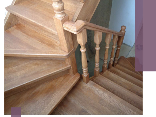 Дубовые лестницы под ключ в Нижневартовске: изготовление и монтаж