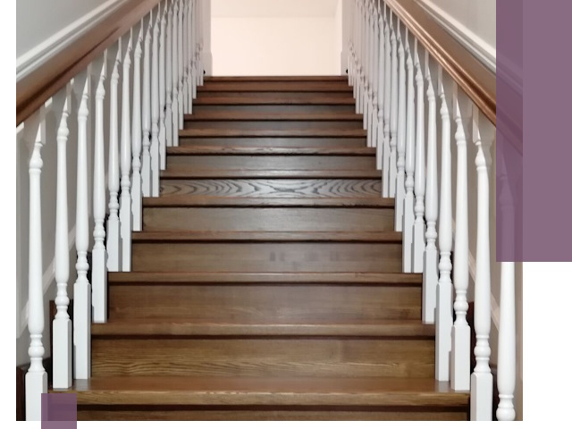 Лестницы из ясеня на заказ в Нижневартовске — изготовление и монтаж