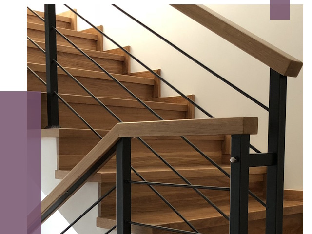 Обшивка металлической лестницы деревом в Нижневартовске от 4403 руб. 