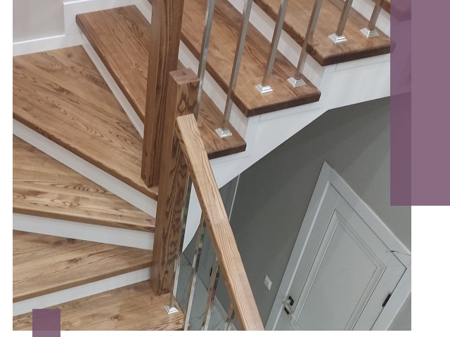 Обшивка металлических лестниц под ключ в Нижневартовске