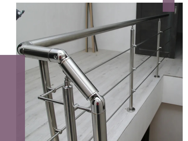 Перила из нержавеющей стали в Нижневартовске от 9117 руб. под ключ | ПРОЛЁТ-Нжт