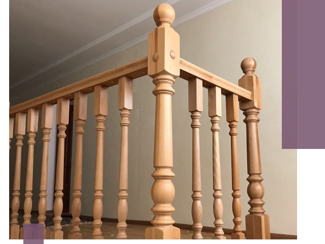 Деревянные перила на заказ в Нижневартовске: монтаж и изготовление