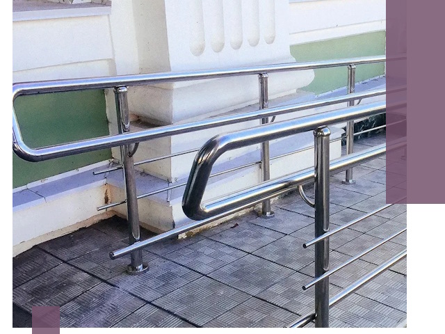 Ограждения пандусов из металла и нержавейки в Нижневартовске