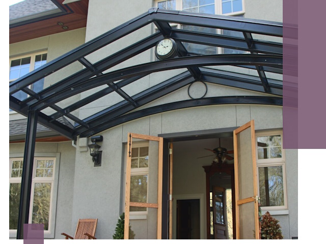 Изготовление и монтаж навесов и козырьков в Нижневартовске