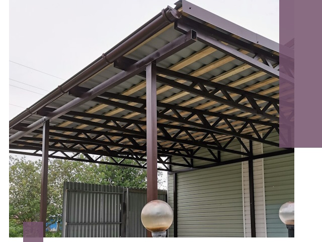 Навесы под ключ в Нижневартовске: изготовление, монтаж и гарантия