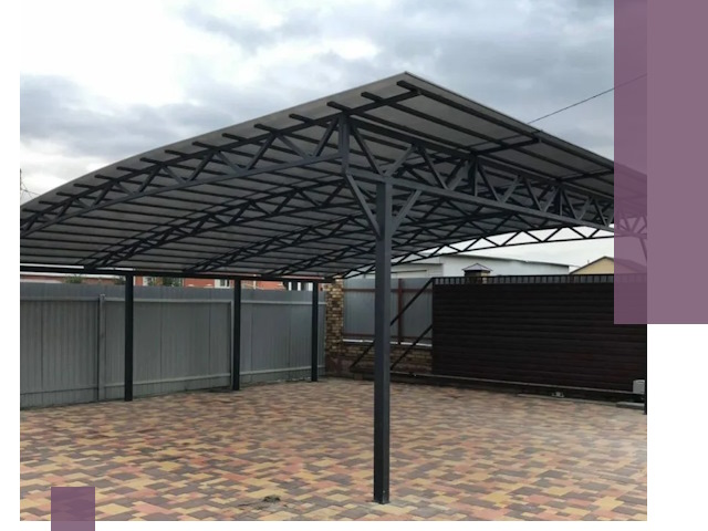 Недорогие навесы под ключ в Нижневартовске — изготовление и монтаж