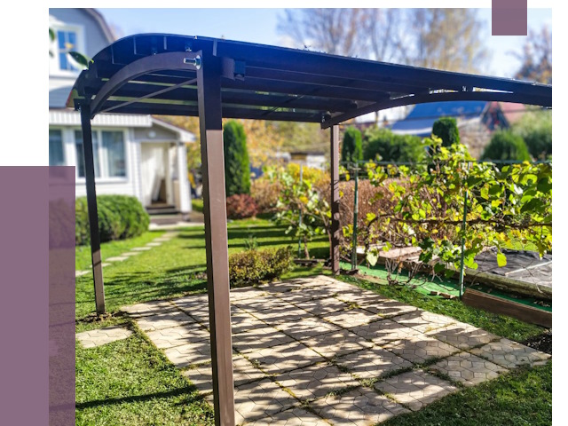 Навесы для дачи в Нижневартовске от 12898 руб. под ключ — ПРОЛЁТ-Нжт