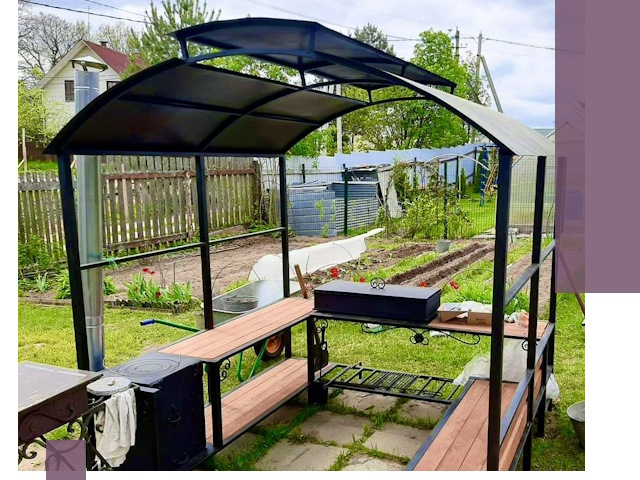 Навесы для барбекю в Нижневартовске: изготовление, монтаж и демонтаж