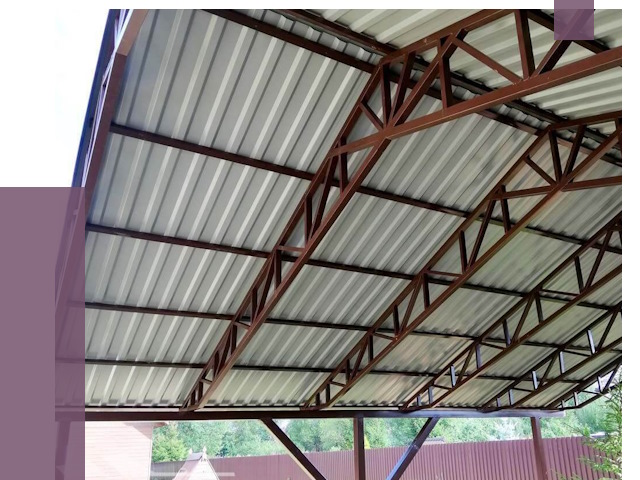 Навесы из профнастила в Нижневартовске от 7459 руб. | ПРОЛЁТ-Нжт