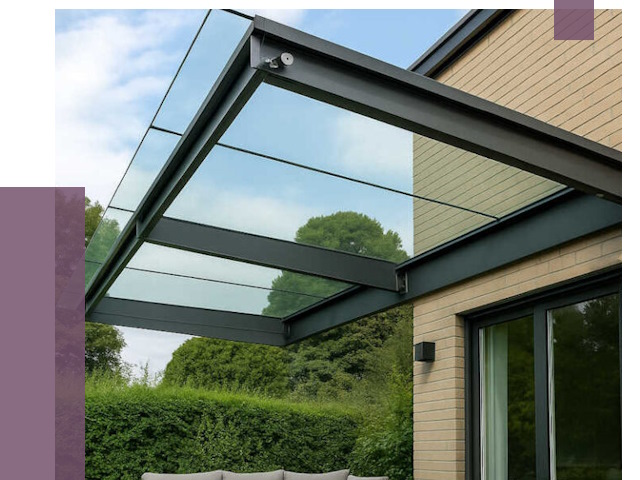 Стеклянные навесы и козырьки в Нижневартовске от 12432 руб.