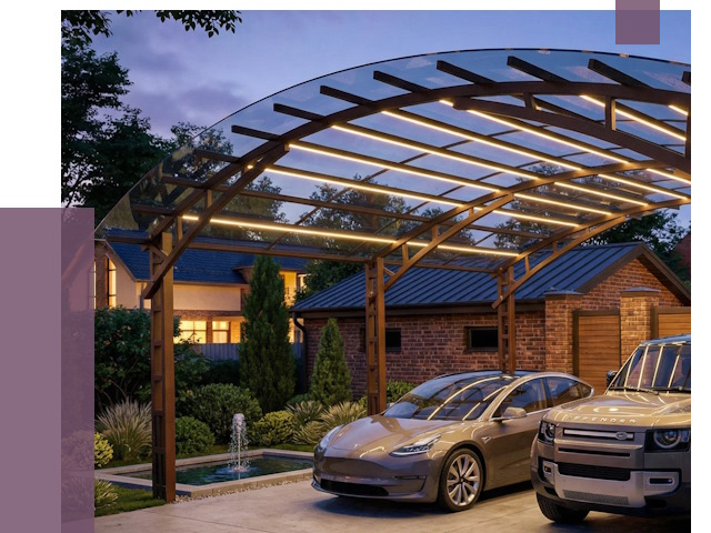 Металлические навесы в Нижневартовске от 12846 руб. под ключ — ПРОЛЁТ-Нжт