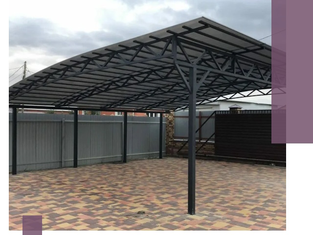 Металлические навесы под ключ в Нижневартовске — изготовление и монтаж