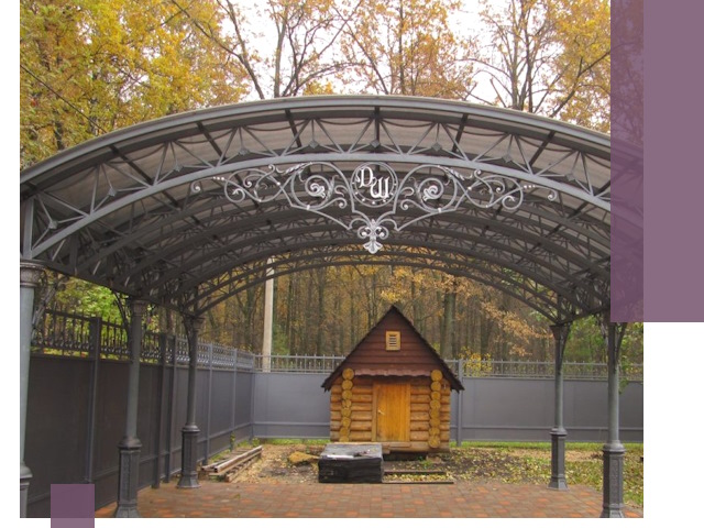 Кованые навесы премиум-класса под заказ в Нижневартовске