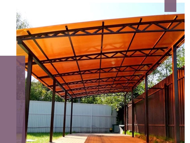 Односкатные навесы под ключ в Нижневартовске от 13313 руб. 