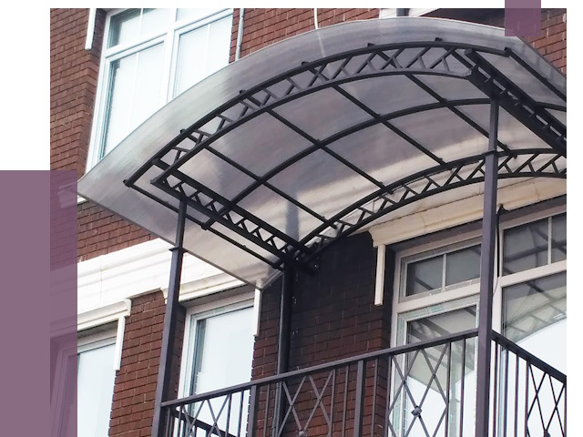 Козырьки над балконом в Нижневартовске от 8754 руб. | ПРОЛЁТ-Нжт