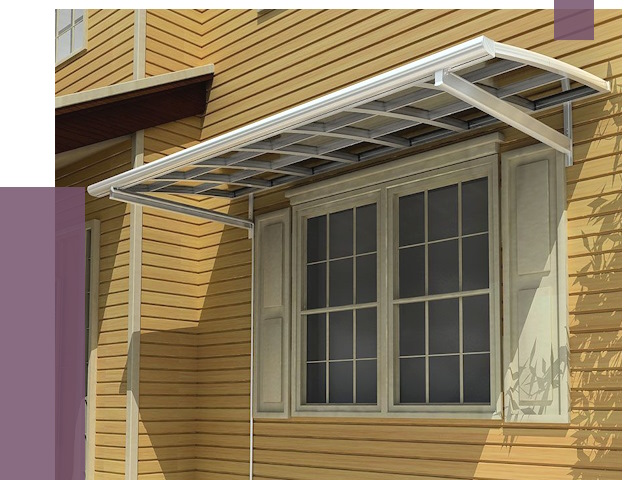 Козырьки над окнами в Нижневартовске от 7718 руб. — монтаж, покупки | ПРОЛЁТ-Нжт