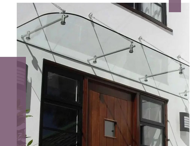 Стеклянные козырьки в Нижневартовске от 19166 руб. | ПРОЛЁТ-Нжт