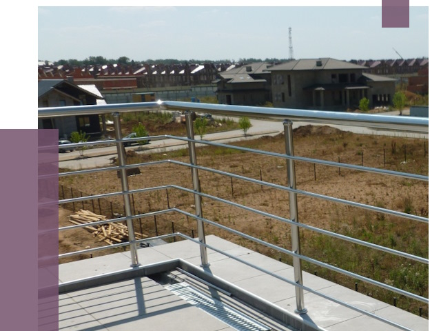 Парапеты из нержавеющей стали в Нижневартовске от 8081 руб. за м² | ПРОЛЁТ-Нжт