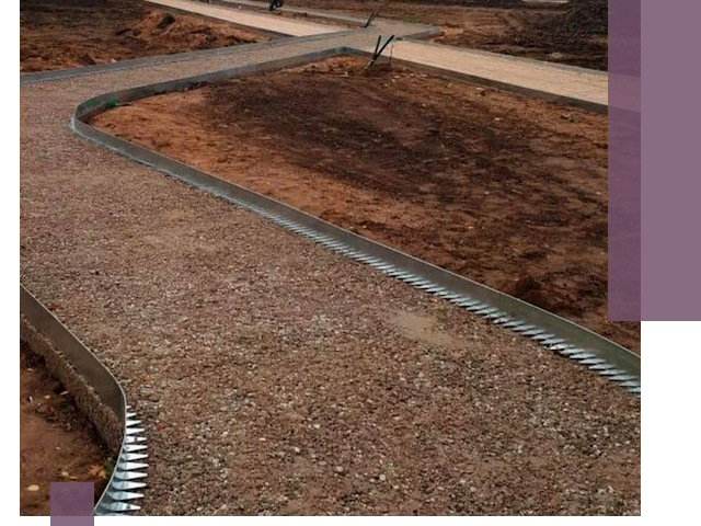 Металлические бордюры под ключ в Нижневартовске — изготовление и монтаж