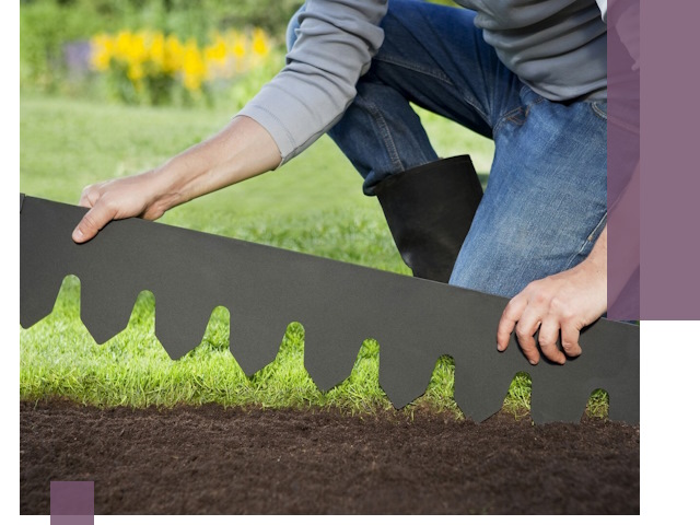 Металлические бордюры для газона в Нижневартовске — изготовление и монтаж