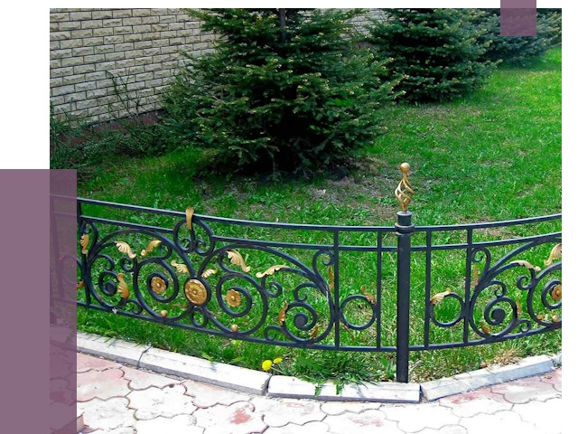 Кованые газонные ограждения в Нижневартовске от 7718 руб. — ПРОЛЁТ-Нжт