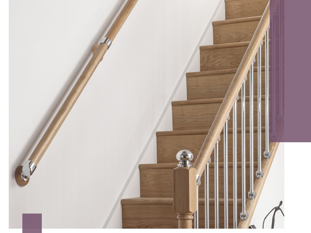 Пристенные поручни из стали и нержавейки под монтаж в Нижневартовске